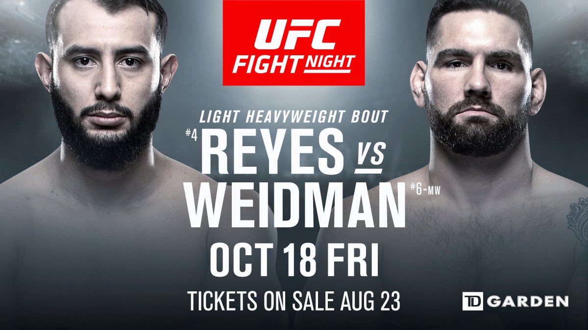 reyes weisman ufc espn 6 boston