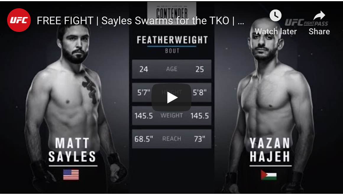 dwtncs Matt Sayles vs Yazan Hajeh