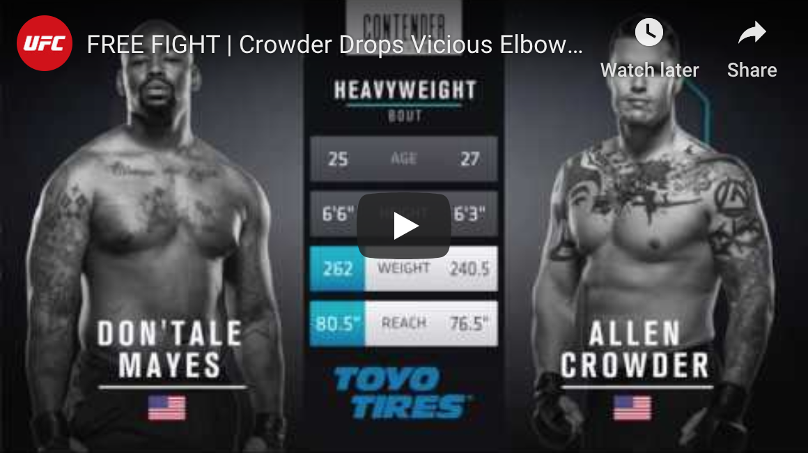 DWTNCS Free Fight Don'Tale Mayes vs Allen Crowder