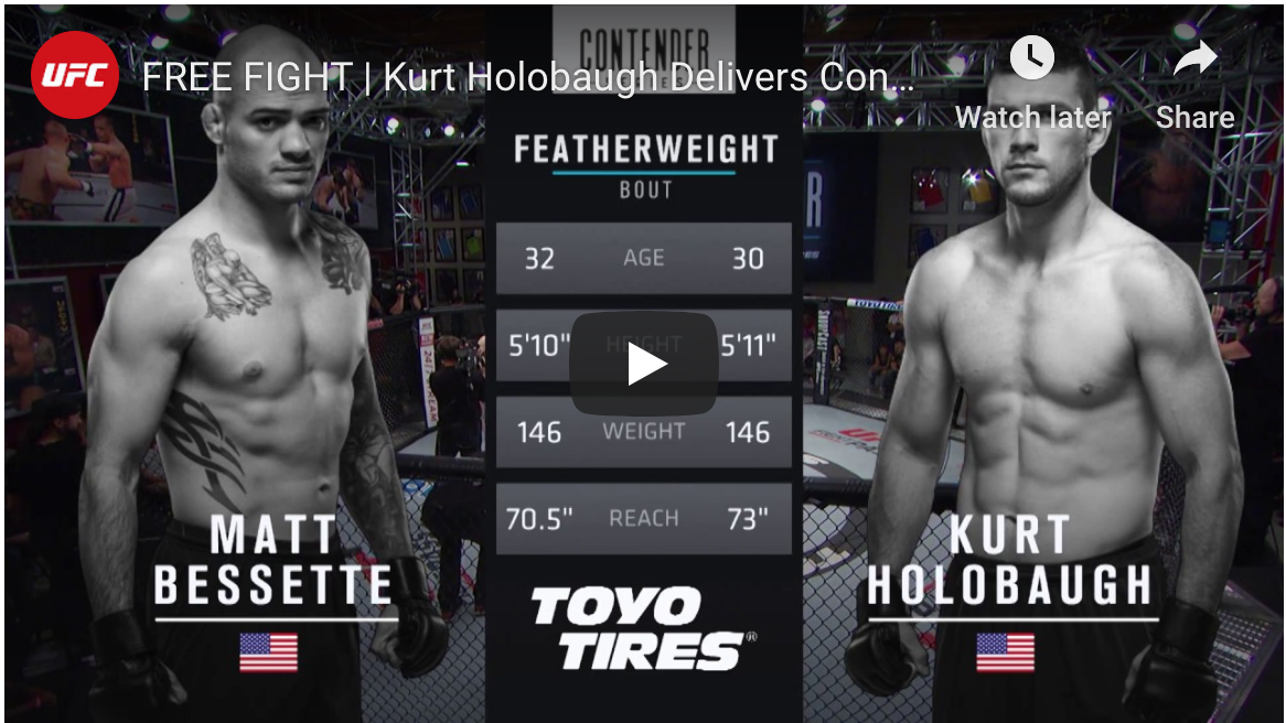 DWTNCS Free Fight Matt Bessette vs Kurt Holobaugh