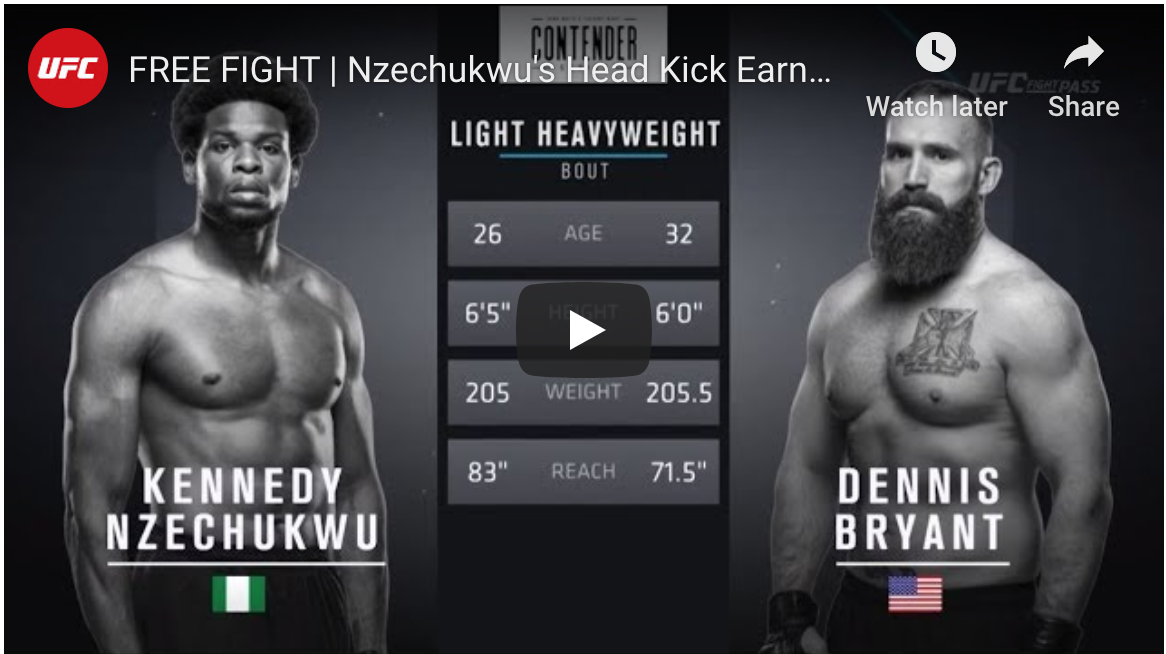 dwtncs Kennedy Nzechukwu vs Dennis Bryant