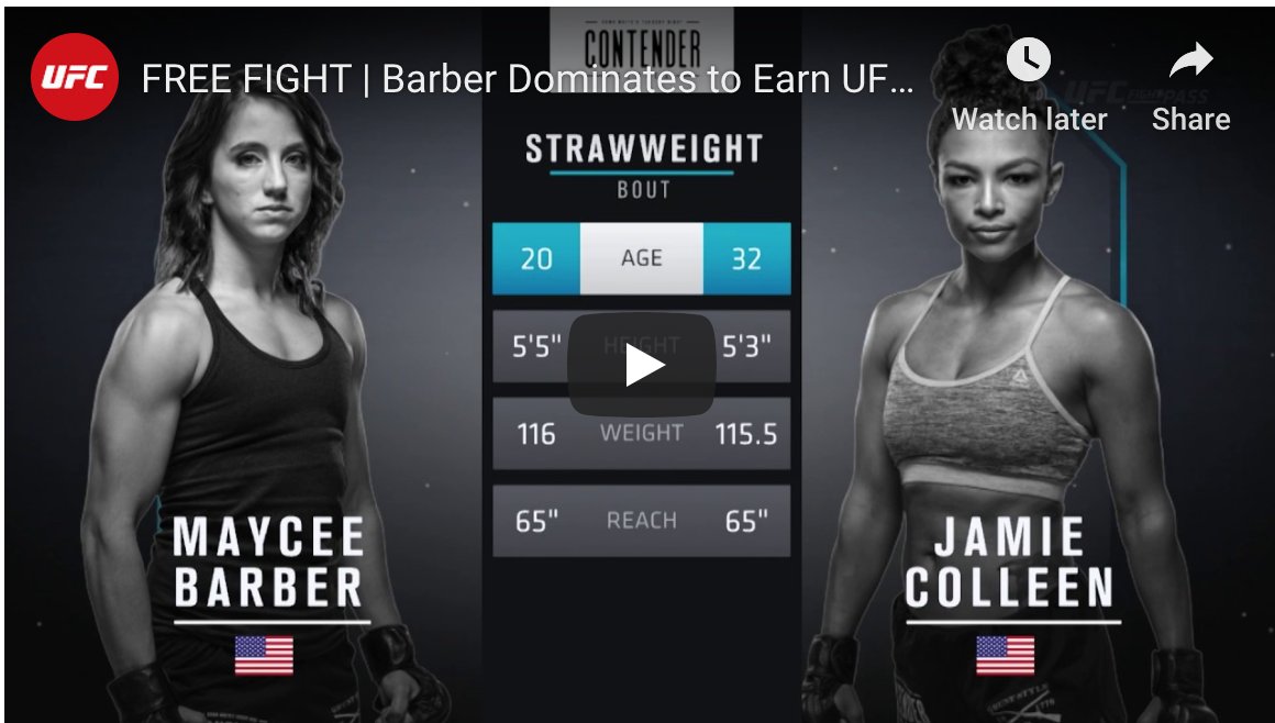 dwtncs Maycee Barber vs Jamie Colleen