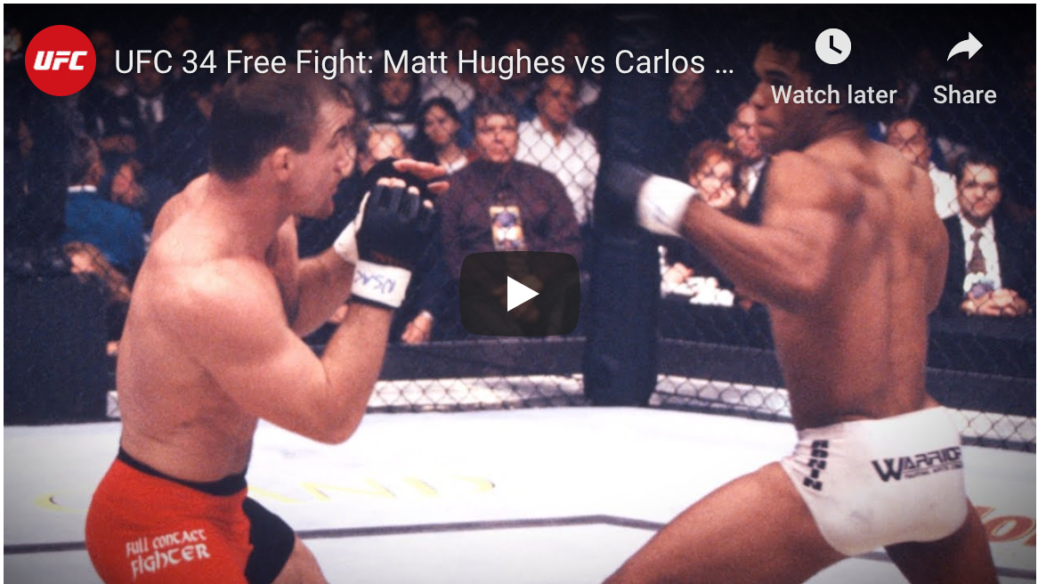 ufc 34 Matt Hughes vs Carlos Newton